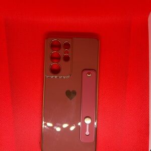 Red and Gold Heart Phone Case